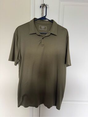 Charles Tyrwhitt - Olive Green Performance Polo Shirt – Men’s Large